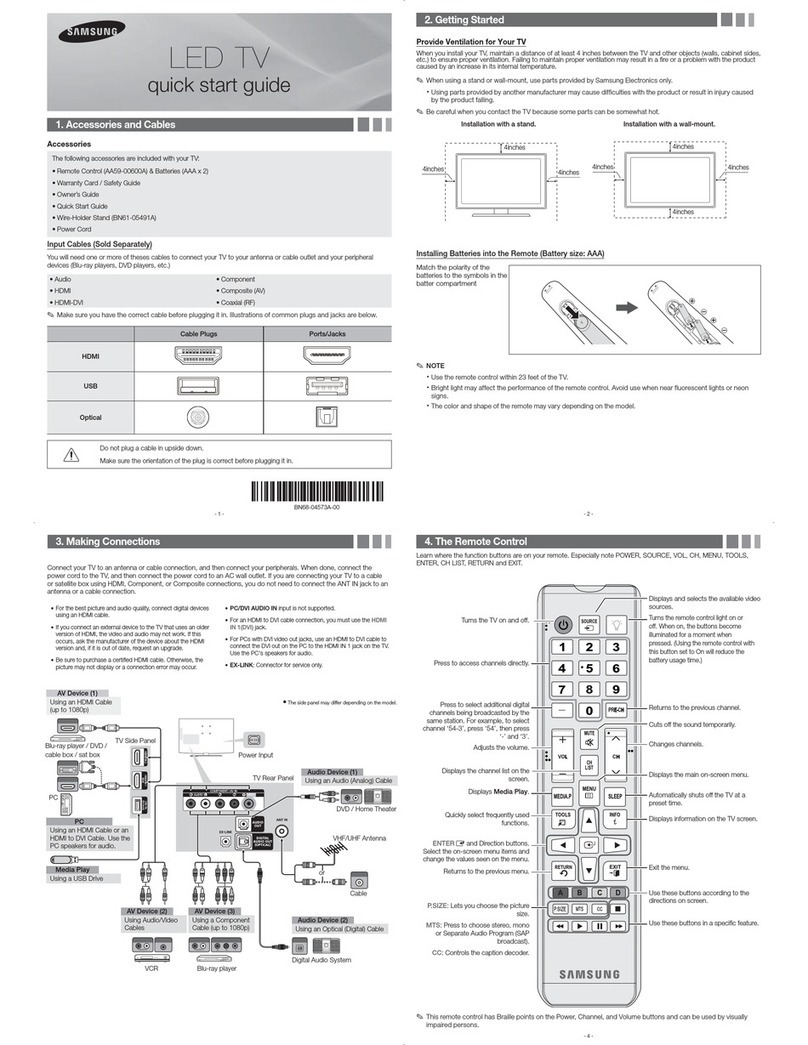 Samsung UN65EH6000 User manual