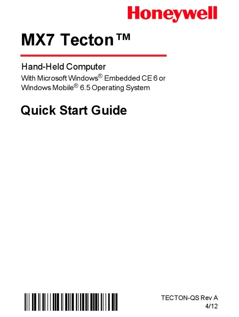Honeywell MX7 Tecton User manual