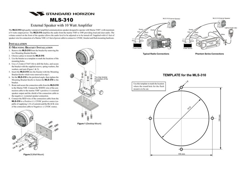 Standard Horizon MLS-310 user manual