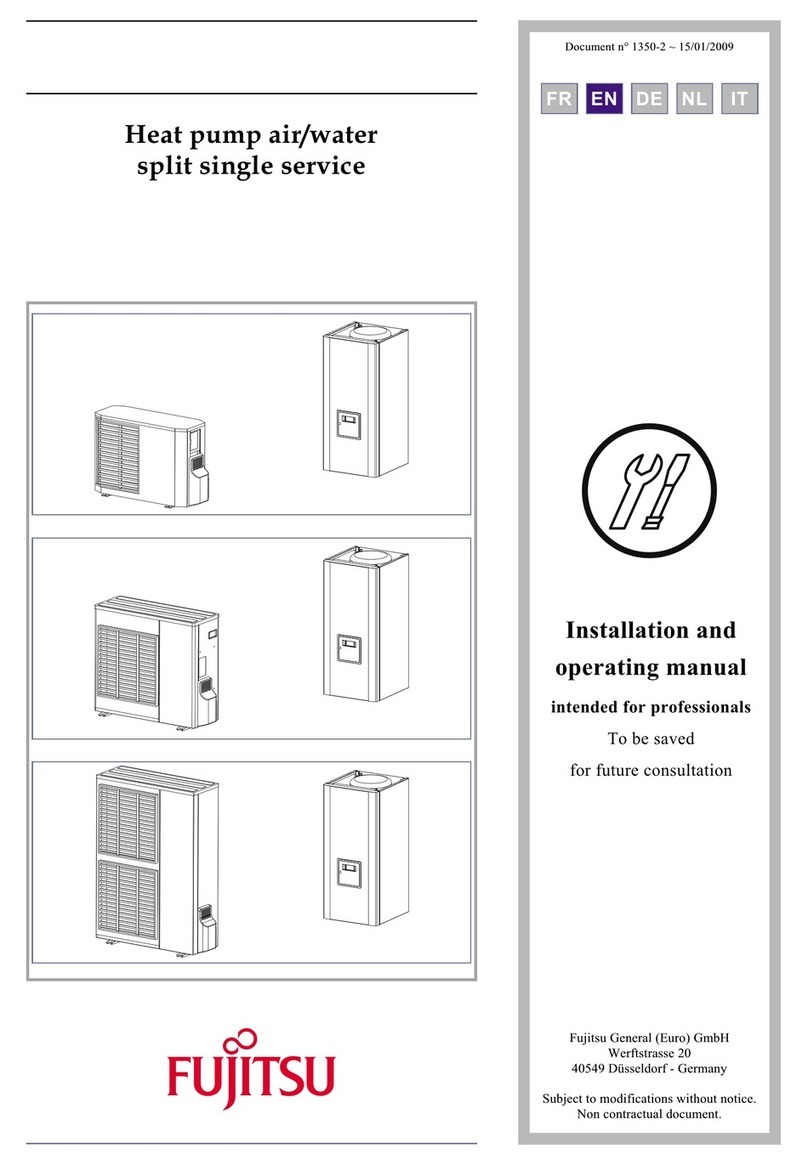 Fujitsu AOYA18LALL Installation and operating manual