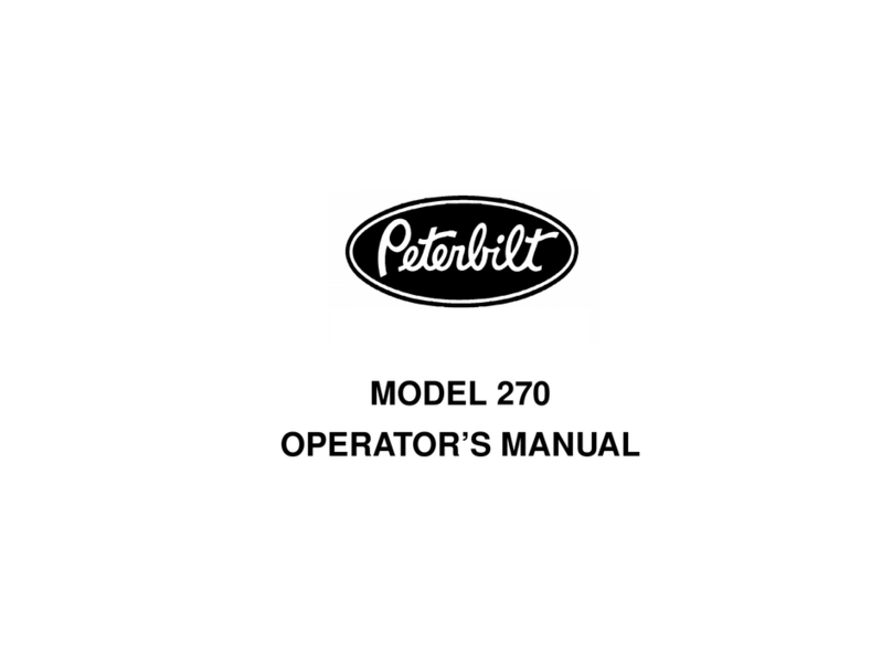 Peterbilt 270 Operator's manual