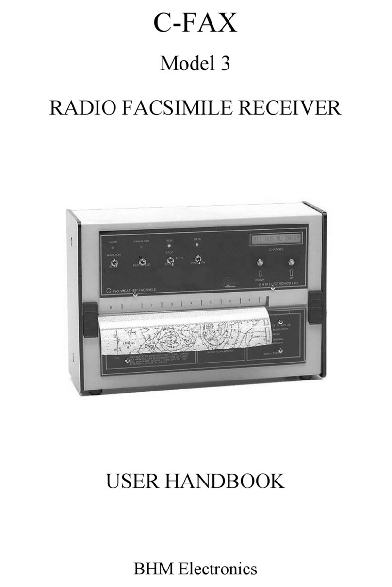 BHM Electronics 3 C-FAX User handbook