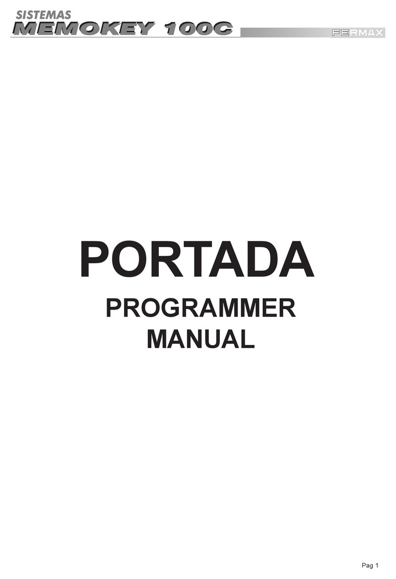 Fermax Memokey 100C Programming and users manual