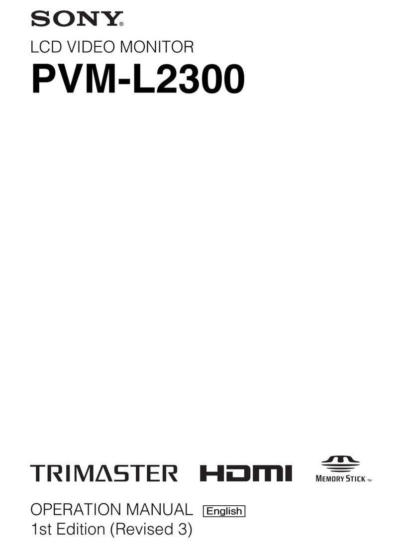 Sony PVM-L2300 Operation manual