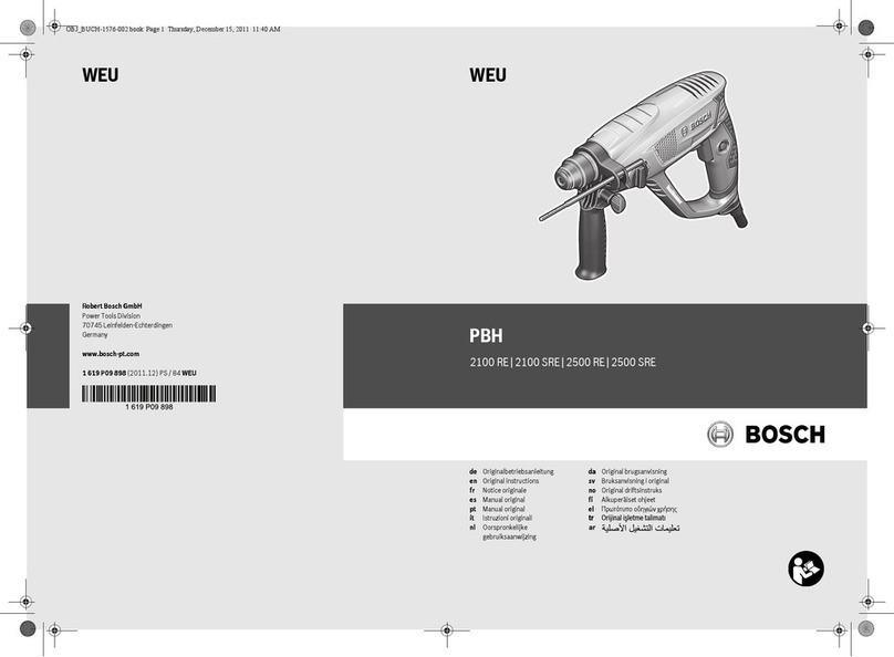 Bosch PBH 2100 RE Operation instructions