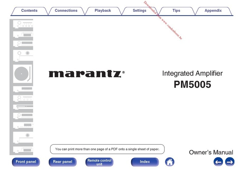 Marantz PM5005 owner's manual