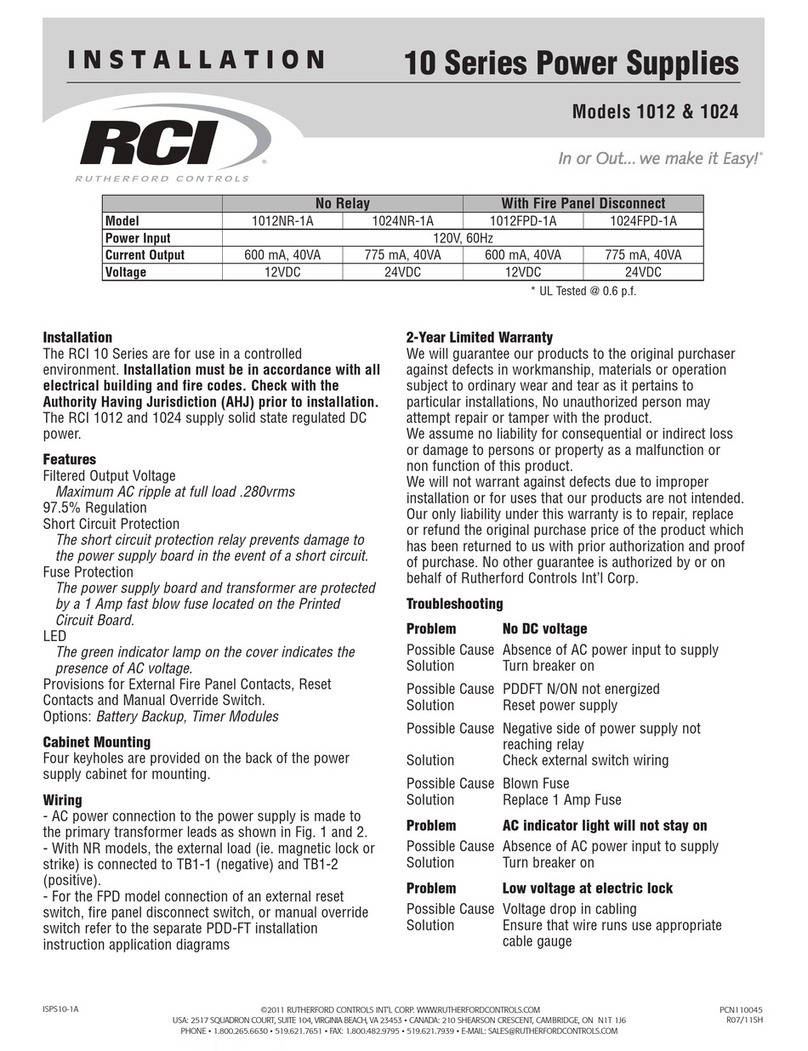 RCI 1012 installation instructions