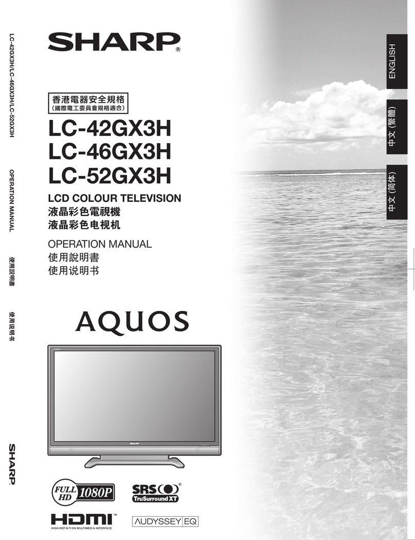 Sharp AQUOSLC-42GX3H User manual
