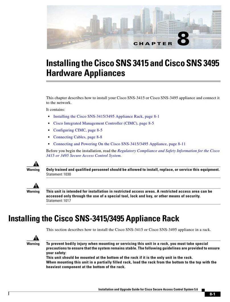 Cisco SNS-3415 series Instruction Manual