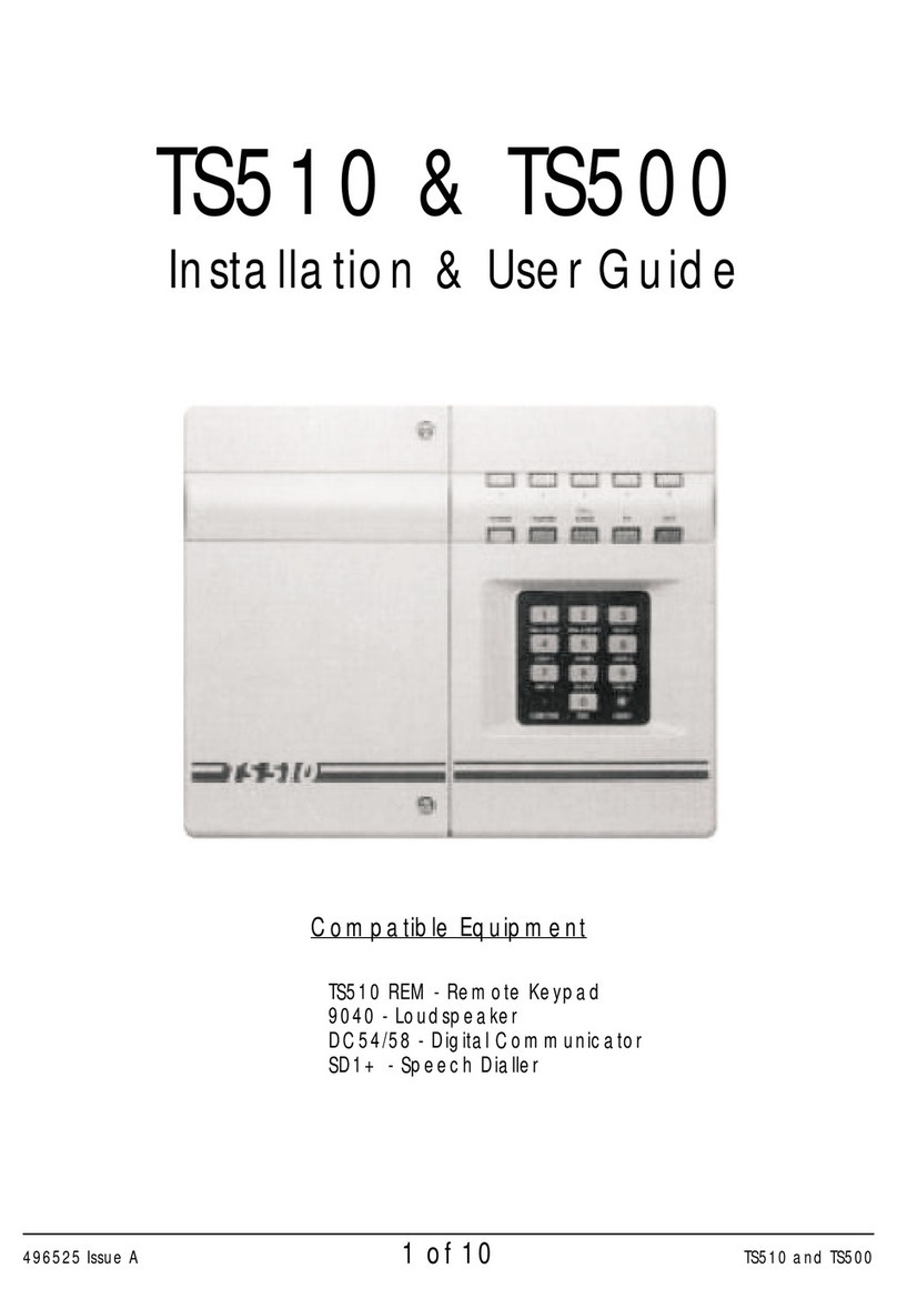 Menvier Security TS510 Installation & user guide