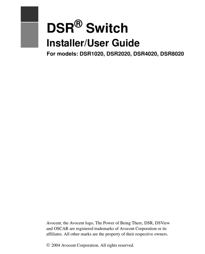 DSR DSR1020 Installer/user guide