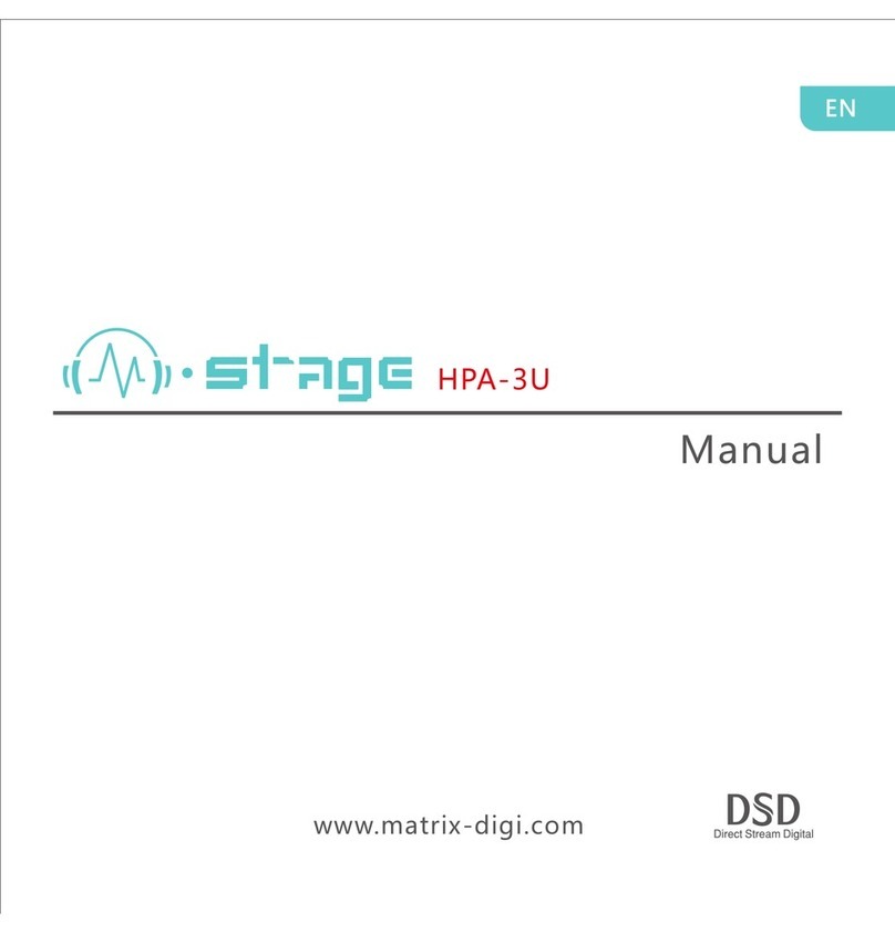 Matrix Audio M-stage HPA-3U manual