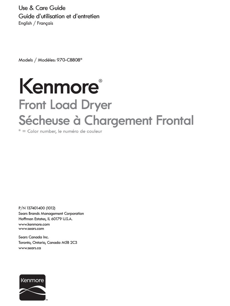 Kenmore 970-C8808 User manual