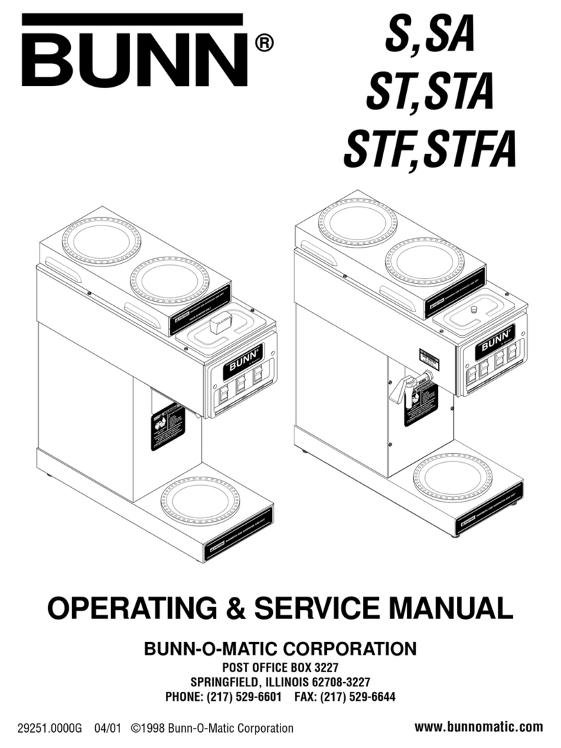 Bunn S Instruction and safety manual