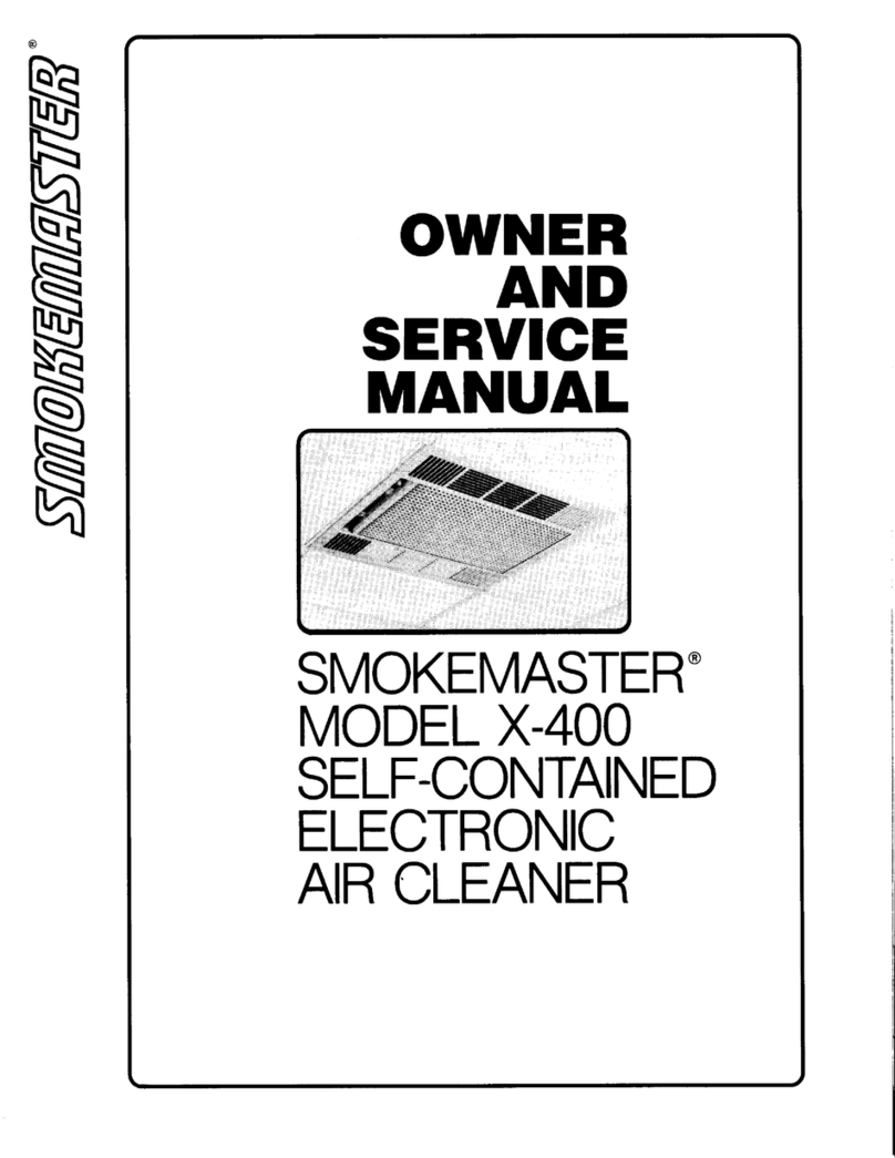 Smokemaster X-4OO Owner's and service manual