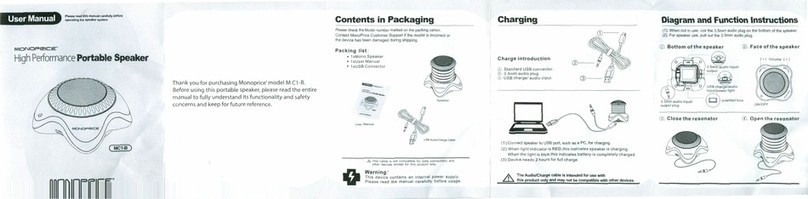 Monoprice MC1-B user manual