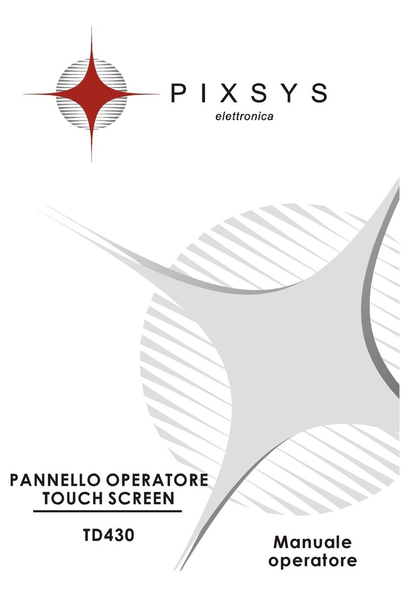 Pixsys TD430 User manual