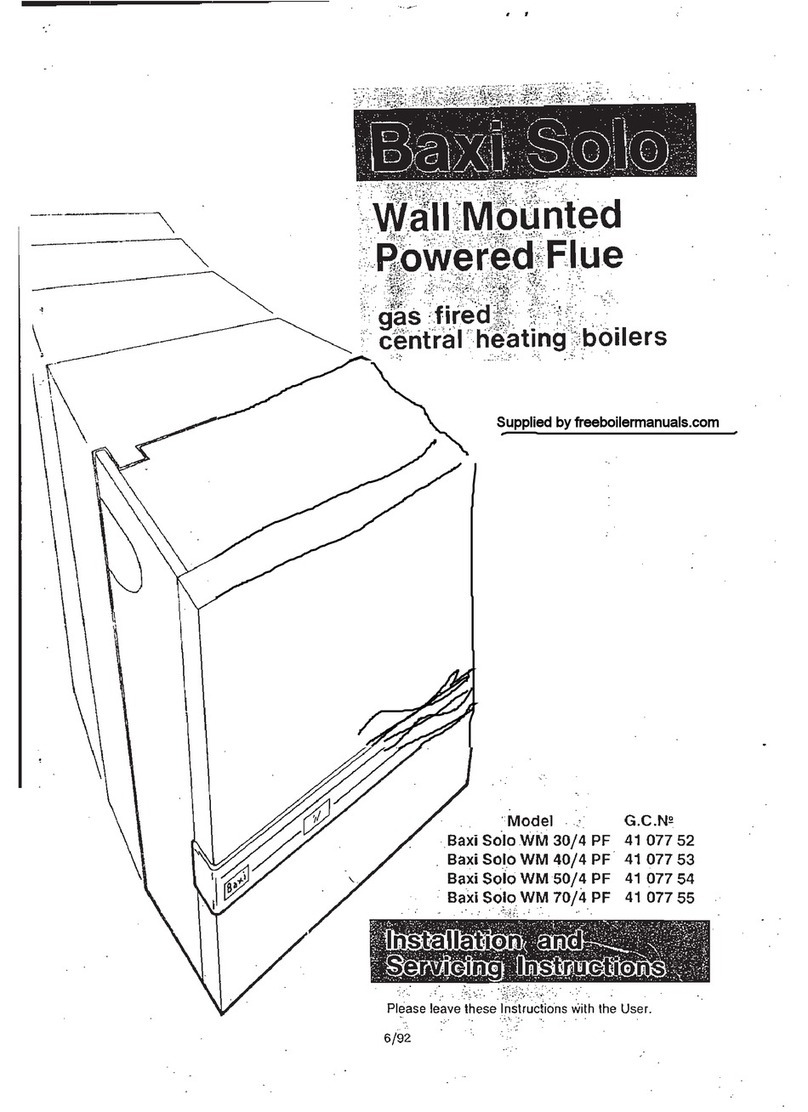 Baxi Solo WM 30/4 PF User manual Baxi Solo WM 30/4 PF User manual