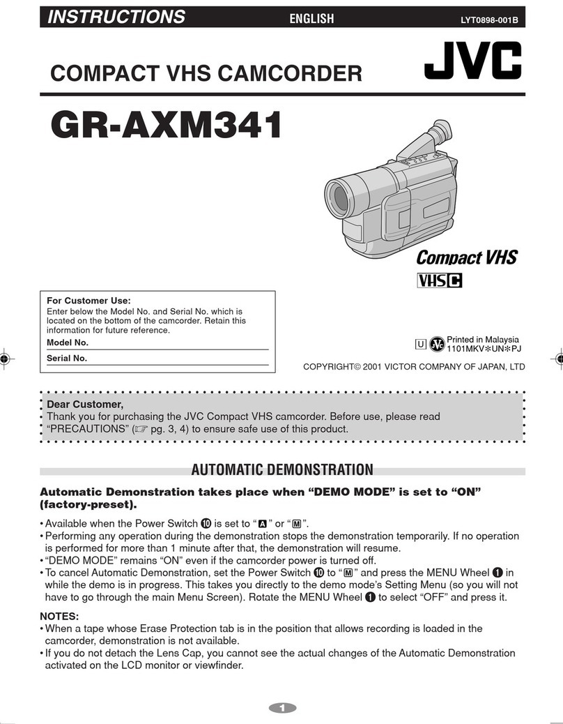 JVC GR-AXM341 User manual JVC GR-AXM341 User manual