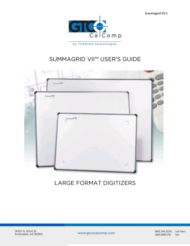 GTCO CalComp Summagrid VII User manual