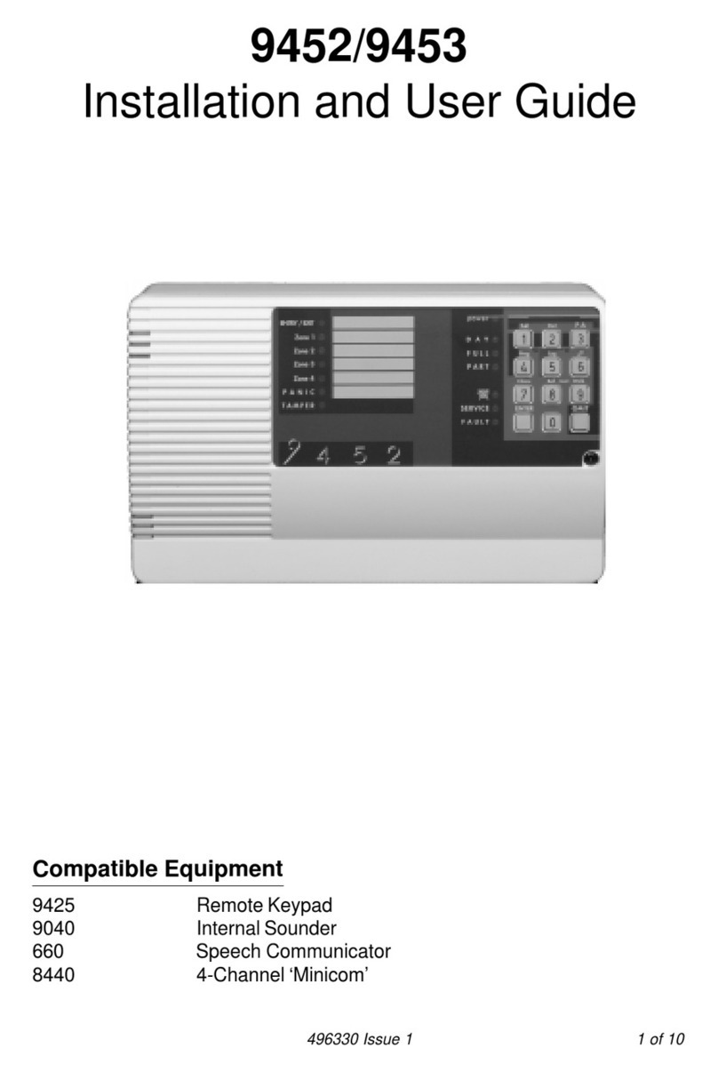 Scantronic 9452 Installation and user guide