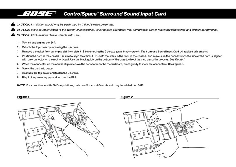 Bose ControlSpace Operation manual