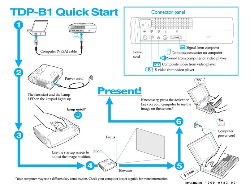Toshiba TDP-B1 User manual