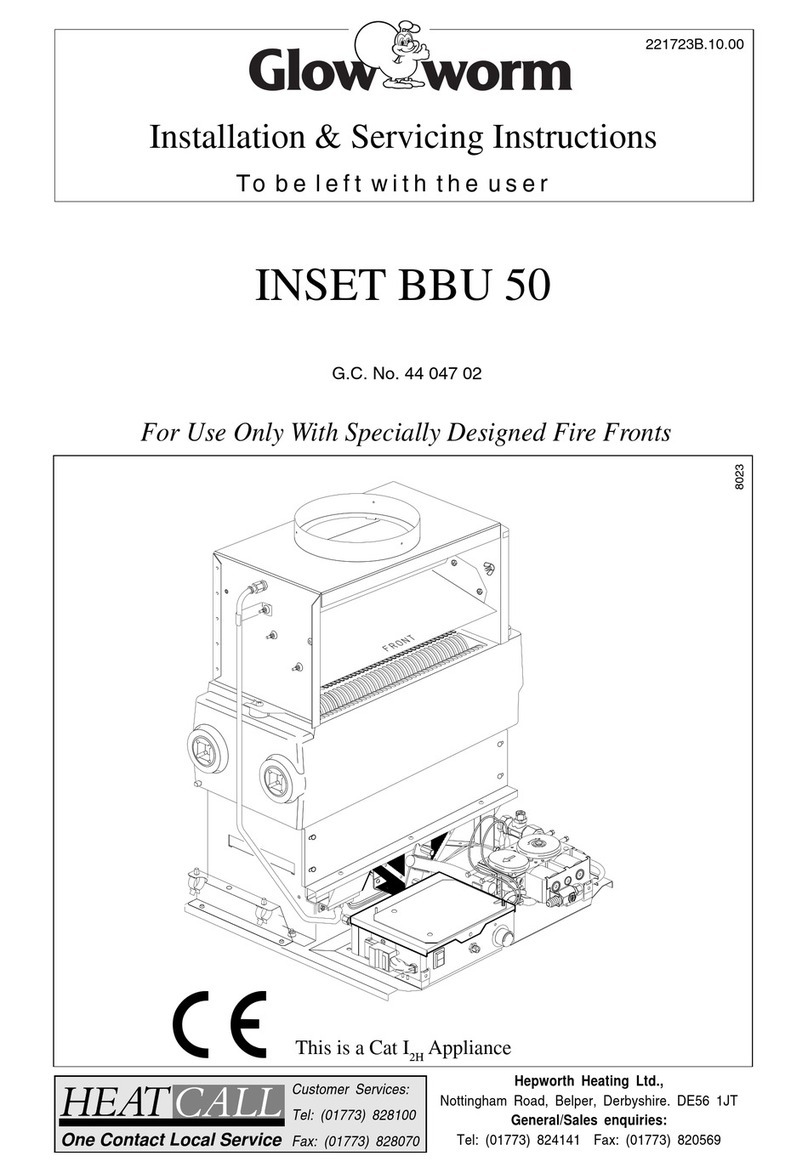 Glowworm INSET BBU 50 User guide