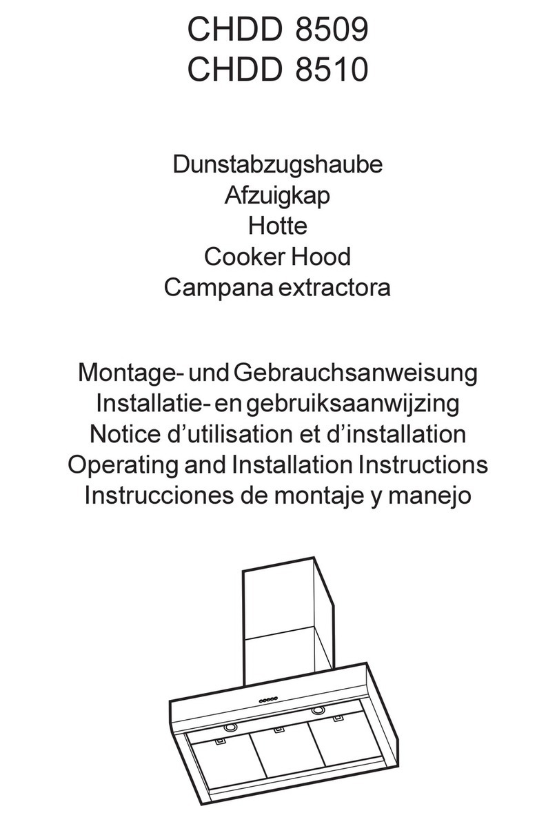 AEG CHDD 8510 Operating and installation instructions