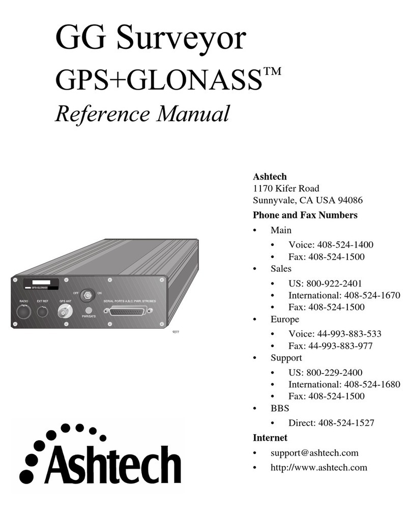 ashtech GG Surveyor Reference manual