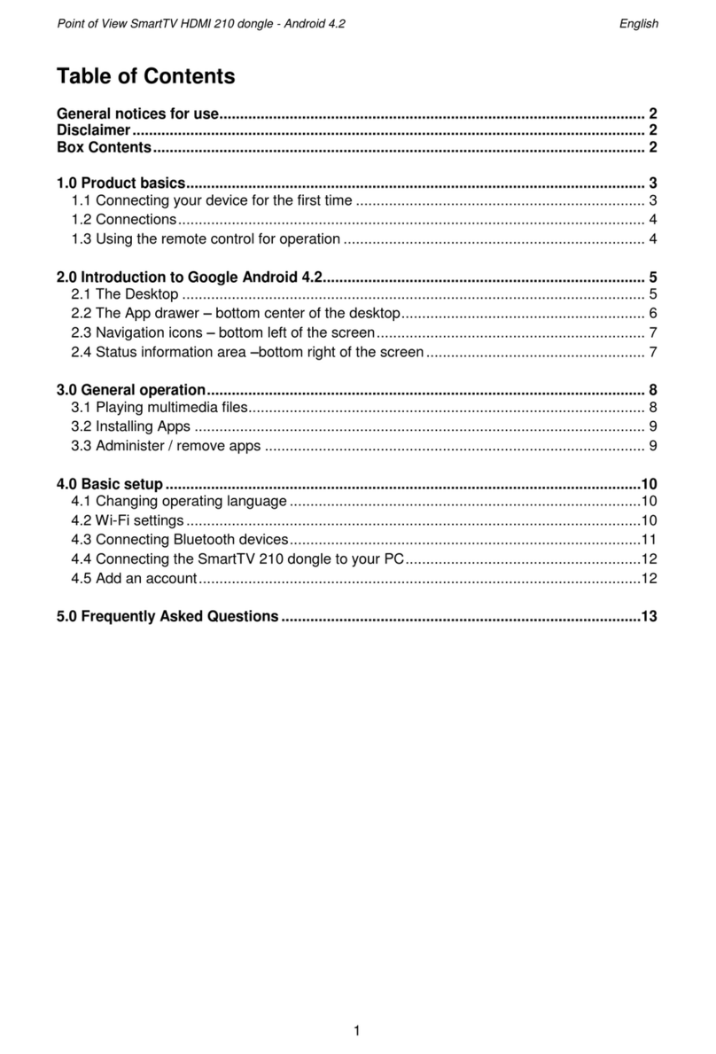 Point of View SmartTV 210 user manual