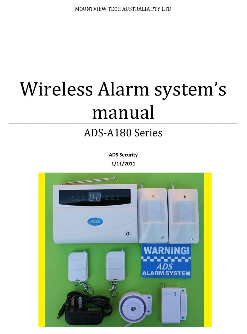 Ads Security A180 Series user manual