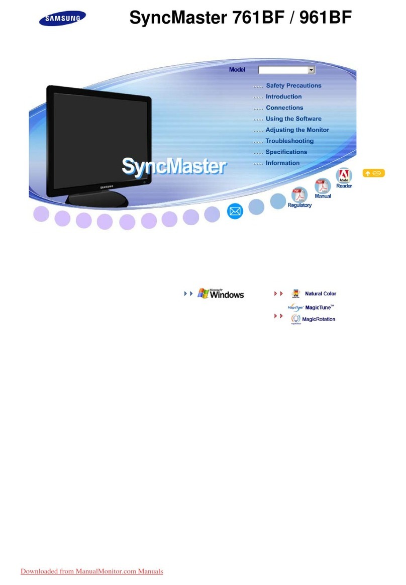 Samsung SyncMaster 761BF User manual