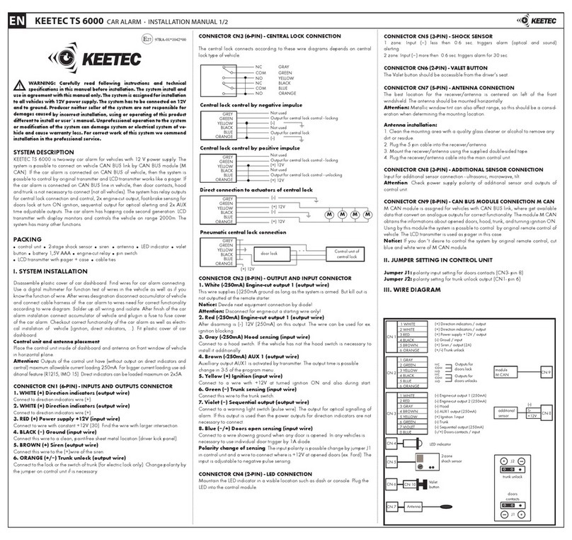 KEETEC TS 6000 installation manual