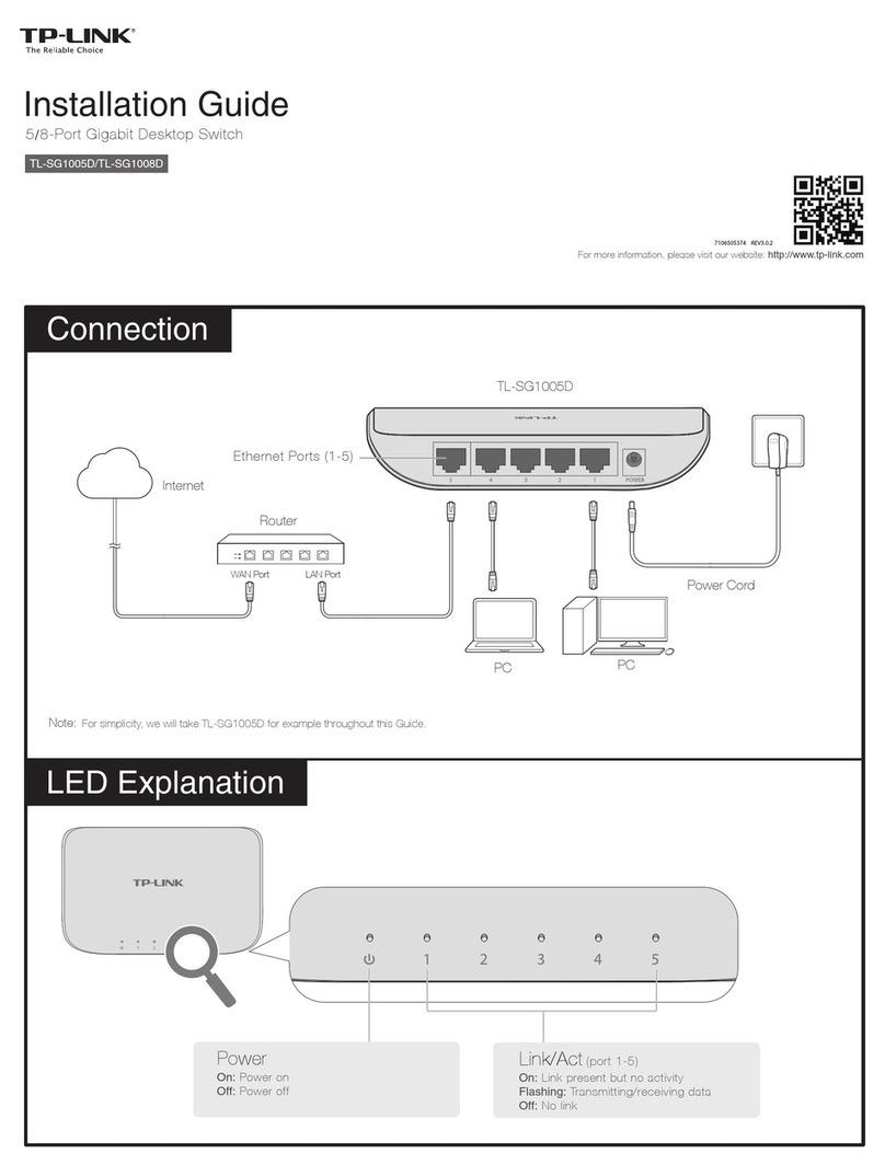 TP-Link TL-SG1005D User manual