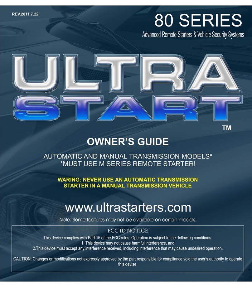 Ultra Start 80 Series User manual