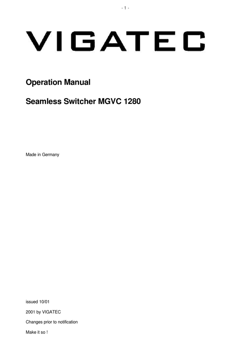 Vigatec MGVC 1280 Operation manual