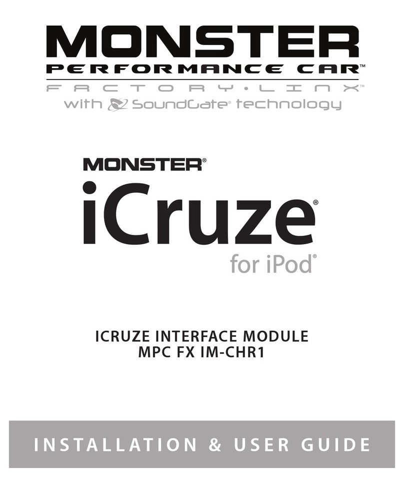 Monster MPC FX IM-CHR1 iCruze Installation & user guide