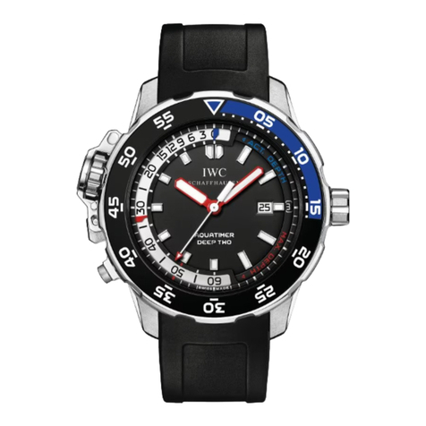iwc AQUATIMER DEEP TWO operating instructions