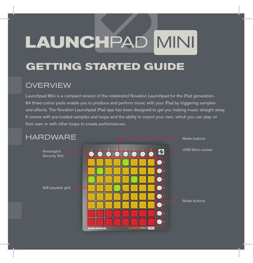 Novation LaunchPad Mini Getting started guide