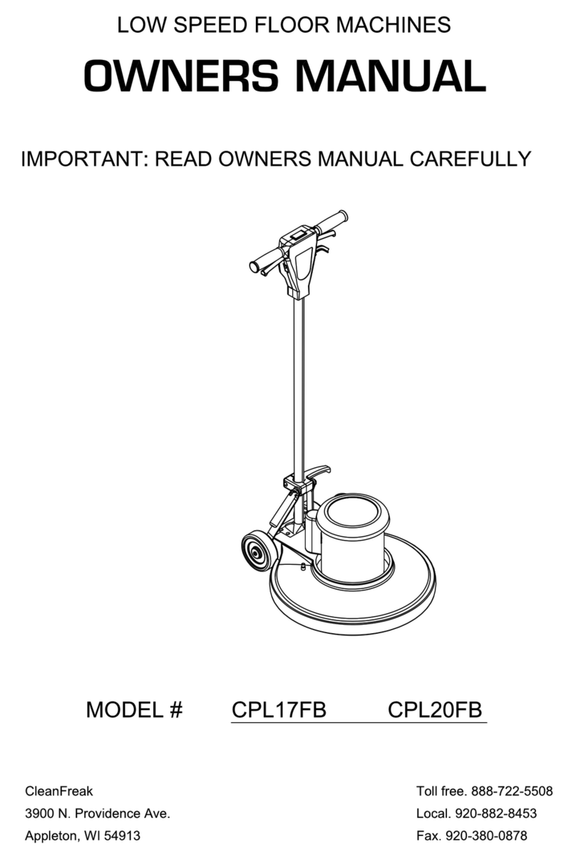 CleanFreak CPL17FB User manual