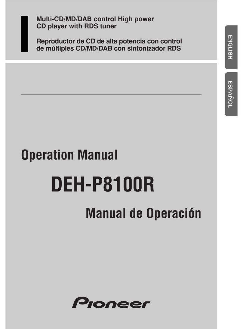 Pioneer DEH-P8100R Operation manual
