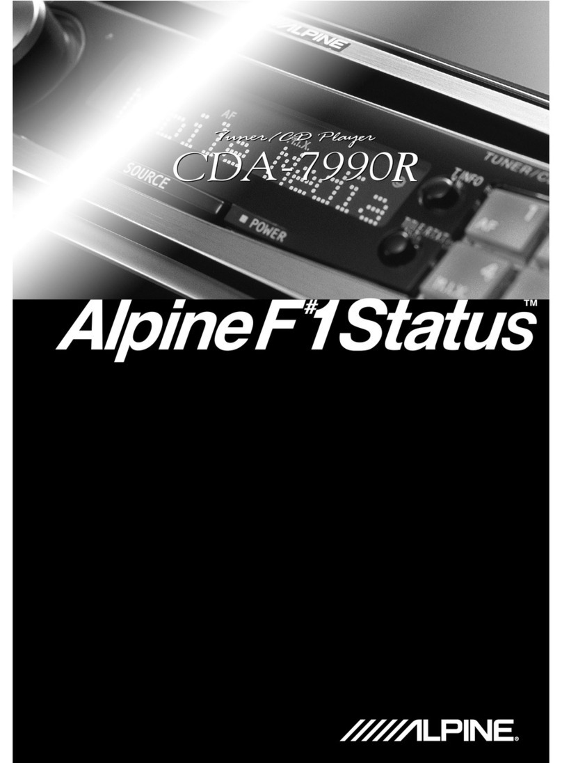Alpine F1 Status CDA-7990R user guide