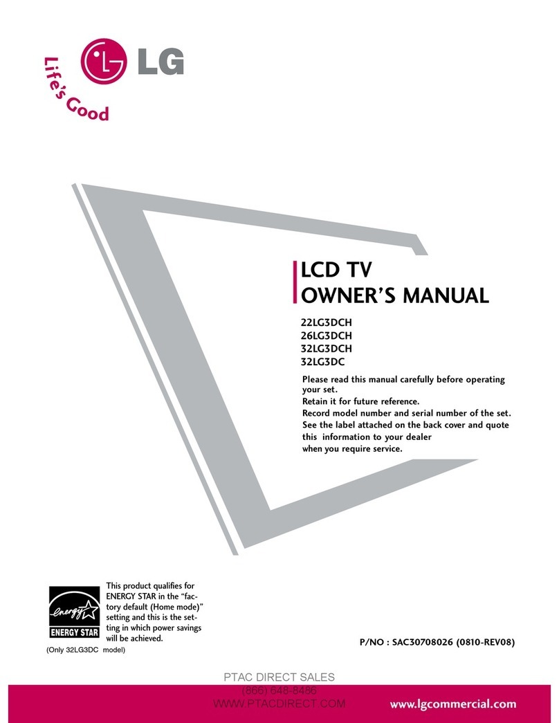 LG 22LG3DCH User manual