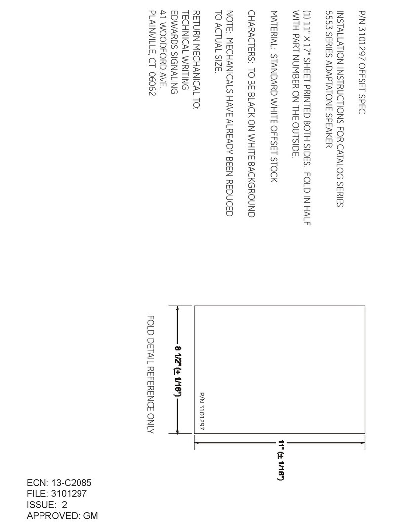 Edwards Signaling 5553 Series Installation and operation