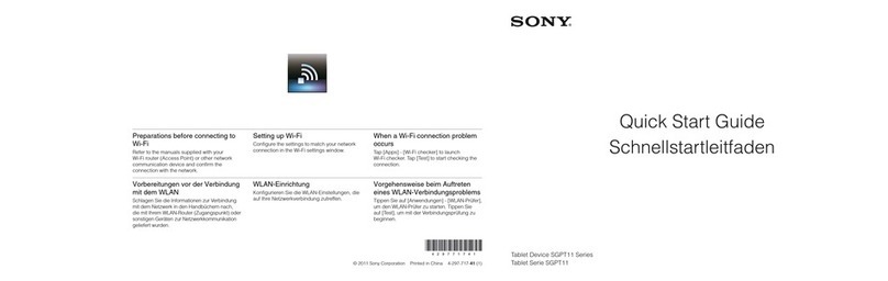 Sony SGPT11 Series User manual