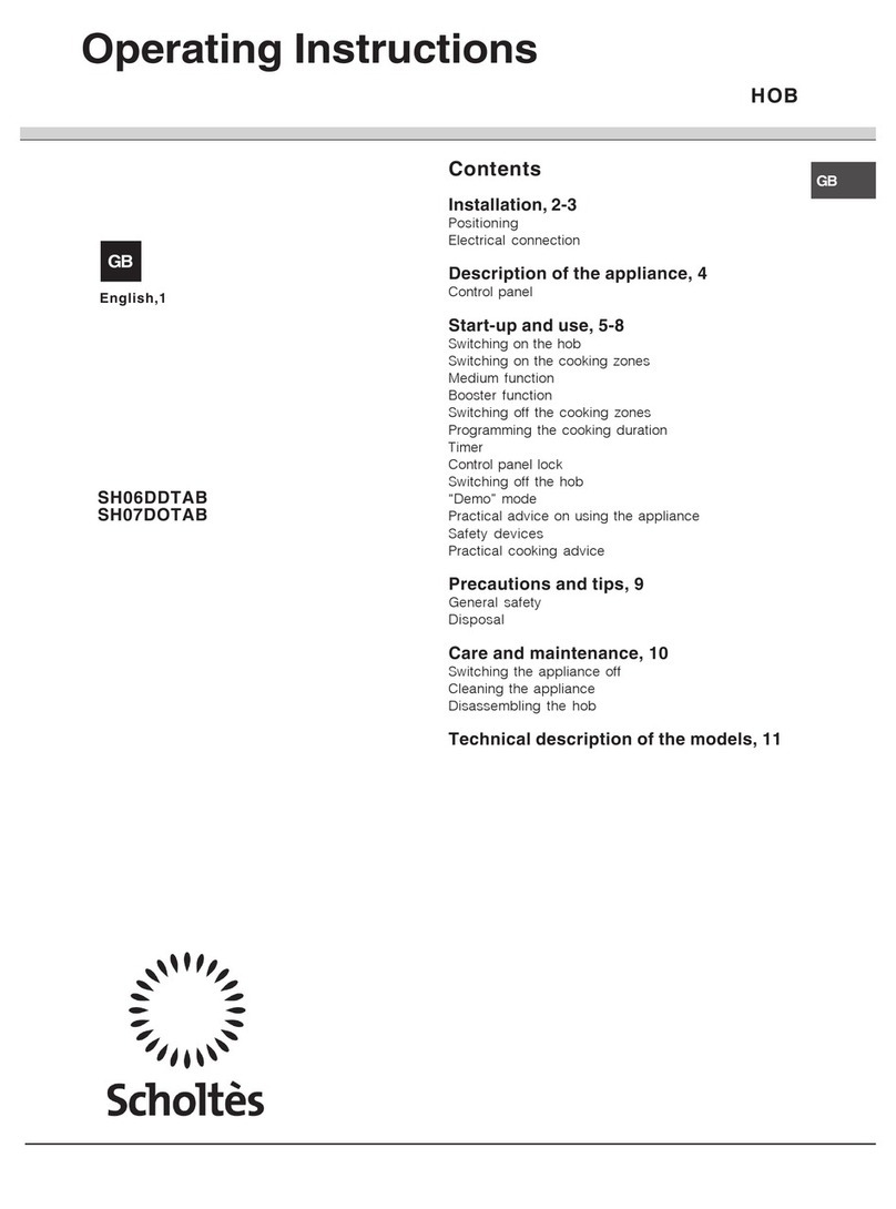 SCHOLTES SH06DDTAB User manual