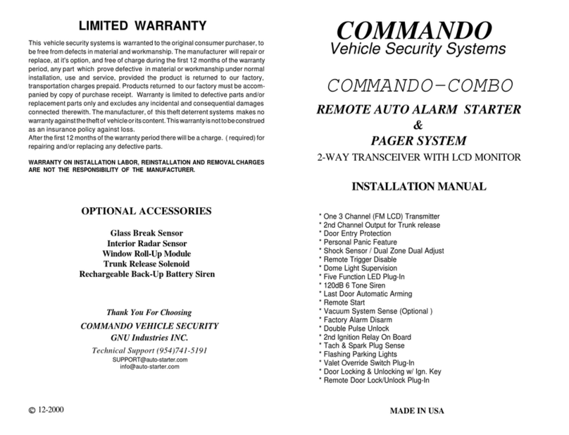 Commando COMMANDO-COMBO installation manual