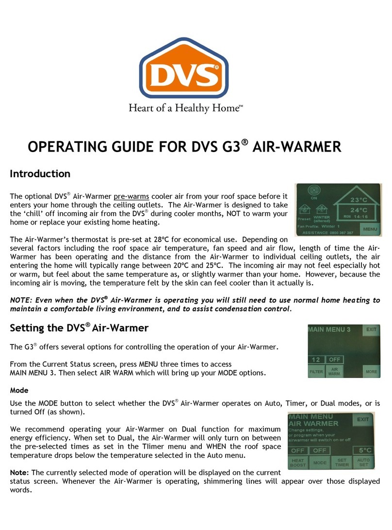 DVS G3 operating guide
