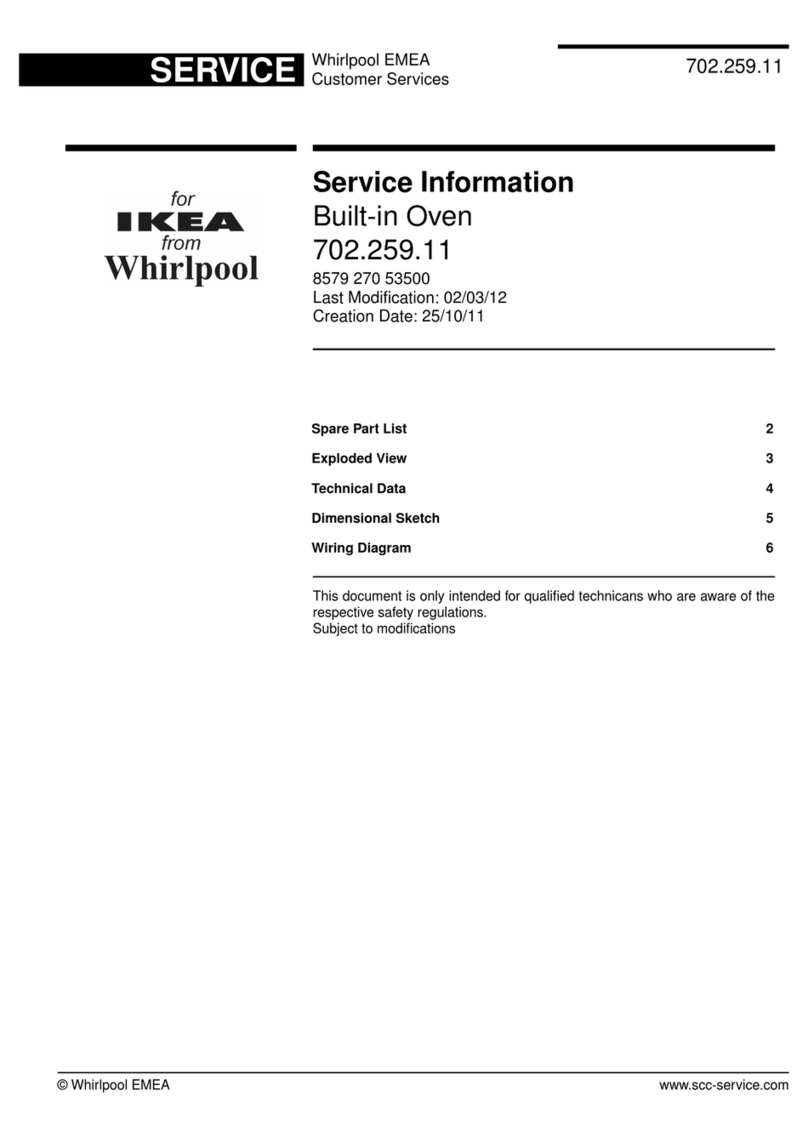 Whirlpool 702.259.11 Service information Whirlpool 702.259.11 Service information